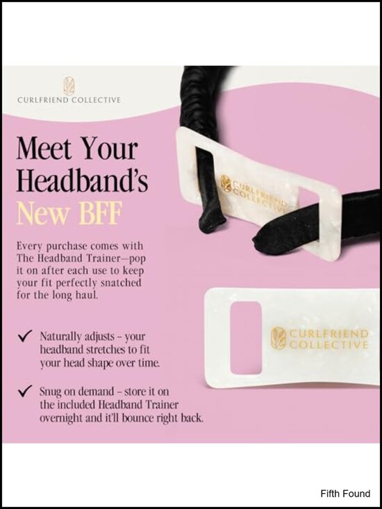 Luxury 100% Mulberry Silk Wide Non-Slip Headband for Curly Hair